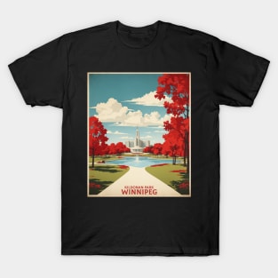 Winnipeg Kildonan Park Vintage Retro Travel Tourism T-Shirt